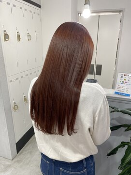 リュンヌ(Lune) ブリーチ無し×オレンジブラウンカラー