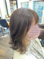 ヘアーショップアミティ ミディアムコテ巻き