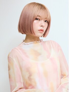 オンク 新宿(onk) 黒髪/グレーベージュ/レイヤーロング/前髪パーマ[新宿駅]