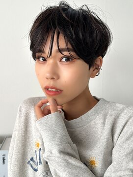 ラフィス ヘアー ヴォーグ 天王寺あべの店(La fith hair vogue) 【La fith】マッシュショート×黒髪