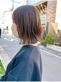 say.切りっぱなしボブミルクティーアッシュ表参道前髪あり学割
