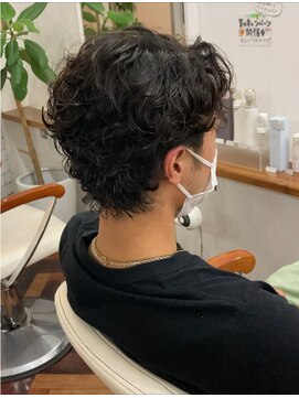 ヘアーアンドメイクアップモパ メンズパーマ
