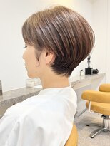 ファチュール(fAture.) 40代50代60代ひし形くびれショート小顔クールオリーブグレージュ