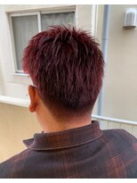 コハク(COHAQ BEAUTY AND RESORT)&nbsp;メンズ赤髪ショート