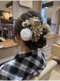 成人式シニヨン