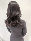 lavender greige〔ブリーチ無し透明感たっぷり艶ぷるカラー〕