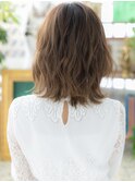 ★くすみベージュ抜け感デジタルパーマ小顔ウルフ20代30代★1