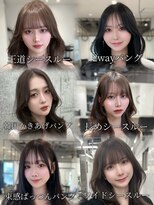 ノク 渋谷(nok)&nbsp;小顔前髪 シースルーバング アイドルバング 顔まわりカット