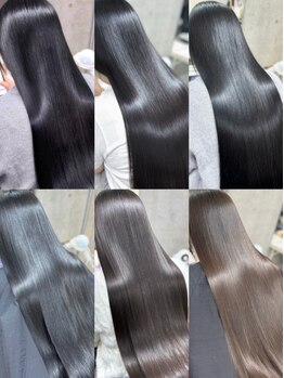 エクラ(ECLAT)の写真/1人1人の髪質や癖に合わせたオーダーメイド縮毛矯正＊広がりや癖を抑え、艶髪を実現します！
