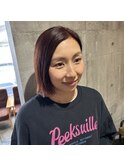 ヘイリーボブ×レッドブラウン