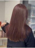 【kumu】ブリーチなし暖色系カラー/カシスワインレッド/ボルドー