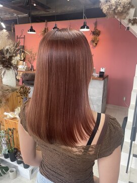 ノア(noa.) ブリーチなしダブルカラーでできるオレンジベージュ！！