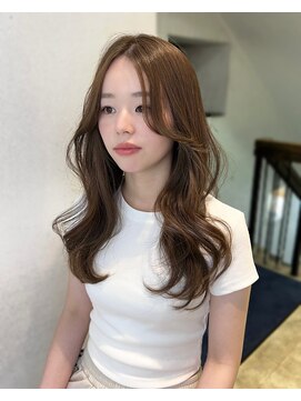 アクシス 栄店(`AXIS) 【Hinako】韓国レイヤー巻き×透明感ベージュ