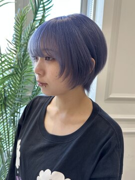 ニューヨーク ニューヨーク 河原町オーパ店(NYNY) *ショートウルフ ラベンダーグレージュ