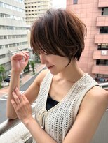 ロンドソレイユ 池袋(Lond soleil)&nbsp;グランマッシュ/細めハイライト/ショート/白髪ぼかし/前髪/池袋