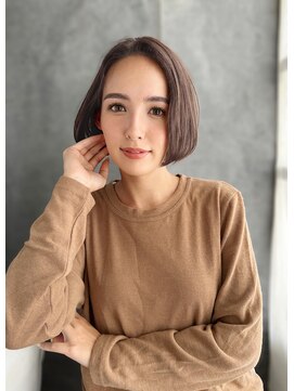 ティエル 町田店(tiel) 【町田】アッシュマット×クール内巻きボブ／大人女子に人気