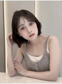 ◯ オリーブグレー/韓国/レイヤーカット/髪質改善/縮毛矯正/札幌