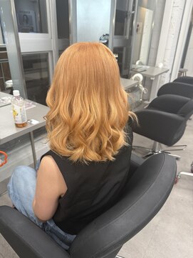 エイト プラット 渋谷2号店(EIGHT plat) オレンジベージュ　ハイトーンカラー　10/31