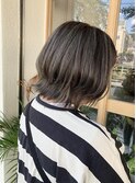 脱白髪染めハイライトカラー