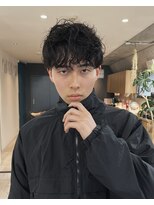 マノハル(MANOHARU)&nbsp;黒髪/ナチュラル/ラフニュアンスパーマ