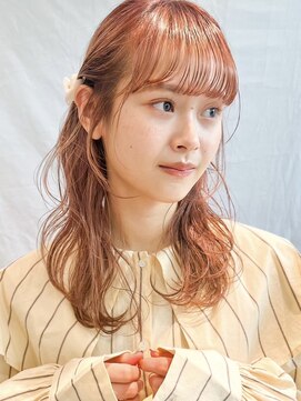 ディッセンバー 渋谷(December) オレンジベージュ/オレンジカラー/ハイトーンカラー