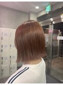 オレンジ×ボブ