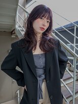 トレンチ(TRENCH)&nbsp;【TSUJI】レイヤー ピンクブラウン 髪質改善 前髪 顔まわり