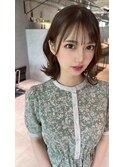 美髪レイヤーカット/顔まわりレイヤー/ミディアムレイヤー