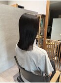 パッツンミディアムスタイル