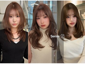 センネ 竹下駅前(Senne)の写真/【竹下】大人可愛いレイヤーカット顔周りレイヤーならSenneにお任せ☆ミディアムロングで叶う印象チェンジ