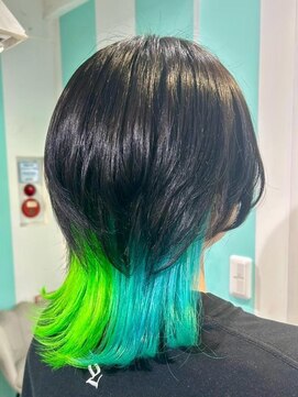 マティーナ ヘアー 池袋(Matina hair) 【インナーカラー　推し色ツートーン】池袋美容室