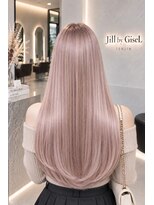 ジルバイジゼル(JILL by GiseL)&nbsp;天神 ピンクベージュ ストレート ロング 艶髪