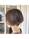 【エバーグリーン】伸ばしかけでもお勧めショートボブ【中島】