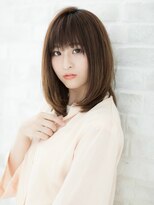 ティファ 銀座(Tiffa)&nbsp;ストレートツヤ小顔クラシカル厚めバングベージュミディアム☆