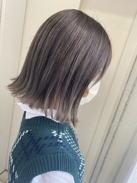 ヘアーデザイン シュシュ(hair design Chou Chou by Yone) 透明感ダークグレージュ×ボブ♪天神大名ダブルカラー