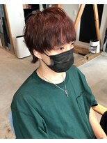 ヴァンキャトル デニム(vingt_quatre denim)&nbsp;ピンクカラーマッシュウルフ