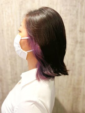 テトテ 門戸厄神店(tetote) チェリーバイオレット　インナーカラー