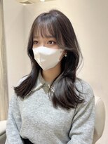 レビジュヘアー(LEVIJU HAIR)&nbsp;【韓国風】くびれミディアム×シースルーバング