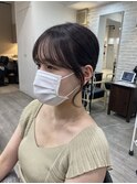 小顔カット　後れ毛カット　顔周り