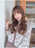 大人可愛い外巻きレイヤーロング