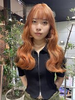 ヘアーアンドメイク ビス(HAIR&MAKE bis) ブリーチ1回でできるコーラルカラー♪【多田　華歌】