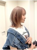 ウルフカット/ミルクティーベージュ