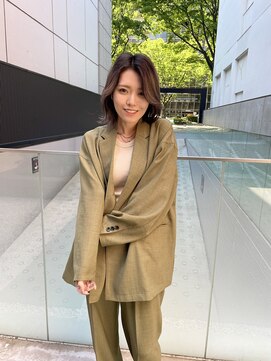 ロンドシェリ 仙台(Lond Cheri) くびれヘア/韓国 フェイスレイヤー グレージュカラー 髪質改善