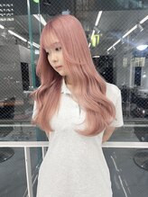 ランテルディ 渋谷(LANTERDIT) 【LANTERDIT】ピンクカラー　似合わせカット　顔周りレイヤー