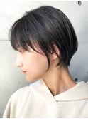 黒髪/グレーベージュ/レイヤーロング/前髪パーマ[西船橋/津田沼]