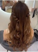 ねじりハーフツイン×ラメ×ヨシンモリ