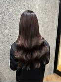 赤みブラウンカラーエクステ