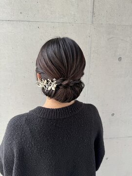 アチーブ ヘア デザイン(achieve hair design) ブソンタック ドレスヘア 結婚式 お呼ばれ 二次会成人式卒業式