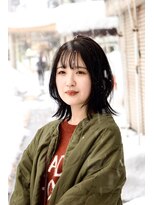 シティ(city)&nbsp;顔まわりレイヤー_外ハネボブ_シースルーバング_透明感カラー