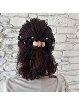 ヘアー ルセロ アット プリム(hair lucero @ prim) ハーフアップアレンジ